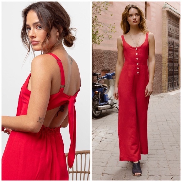 Rails Pants - Rails Teresa Jumpsuit Red Cayenne M